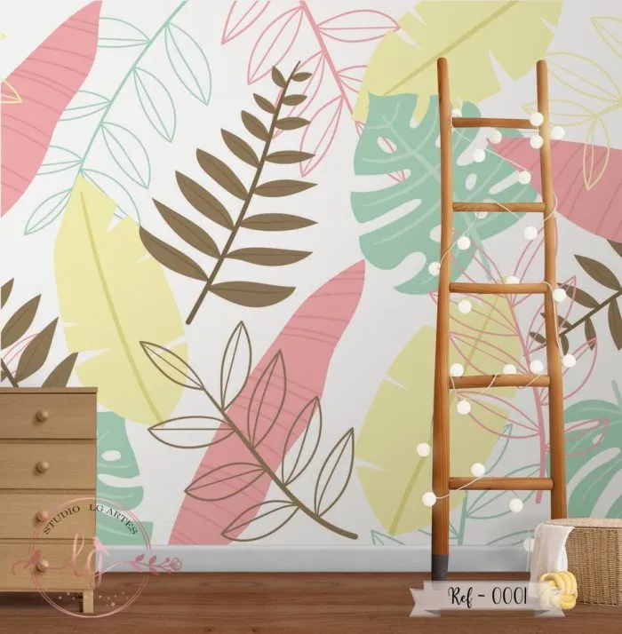 Papel de Parede Floral - 01
