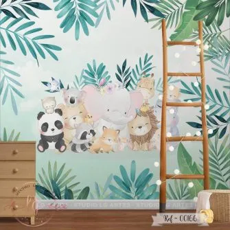 Papel de Parede Safari Baby