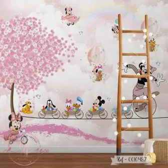 Papel de Parede Mickey e sua Turma na Corda