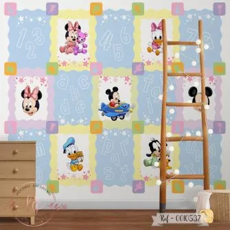 Papel de Parede Mickey e Minnei Baby