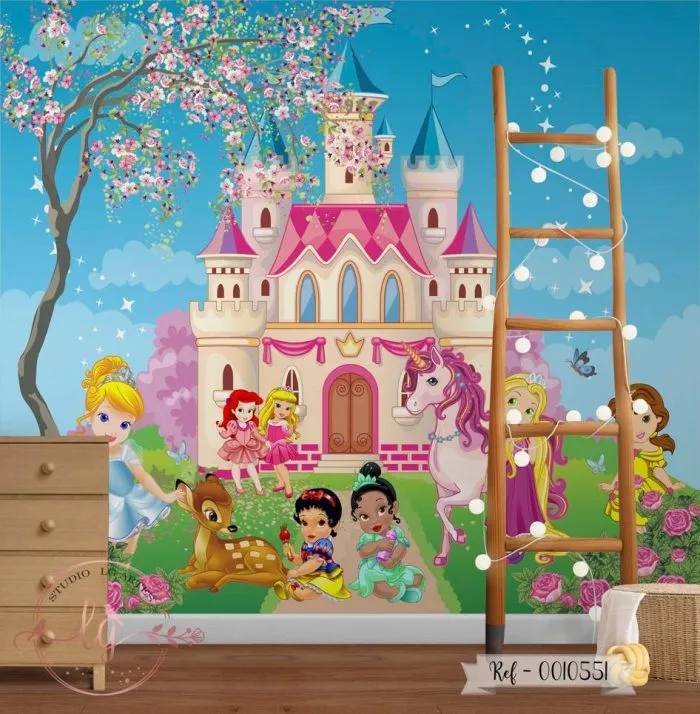 Papel De Parede Menina Castelo Das Princesas