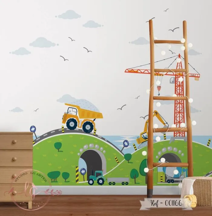 Papel de Parede Obra Divertida