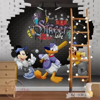 Papel de Parede Mickey no Baisebol