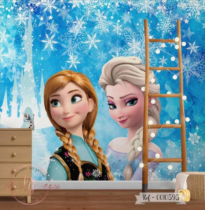 Papel de Parede Frozen com Céu Estrelado