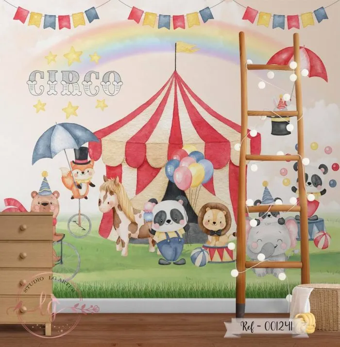Papel de Parede Safari no Circo