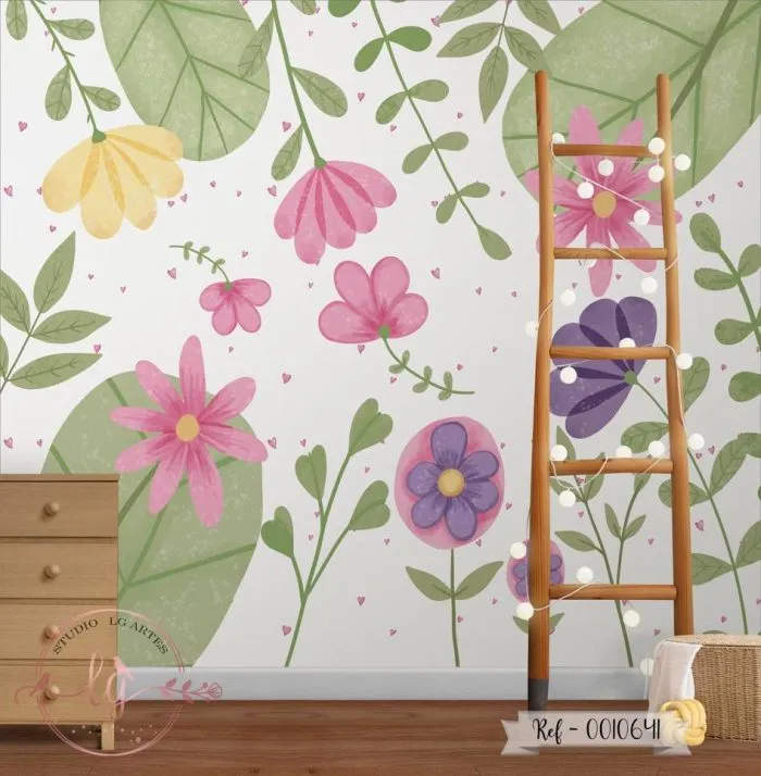 Papel de Parede Floral - 641