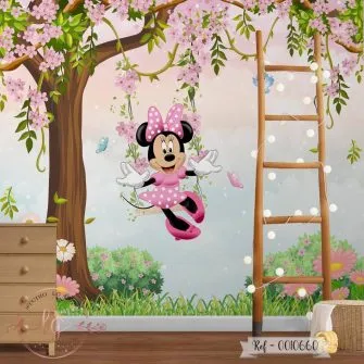 Papel de Parede Minnie na Árvore