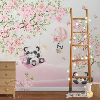 Papel de Parede Ursinho Panda Baby 10702