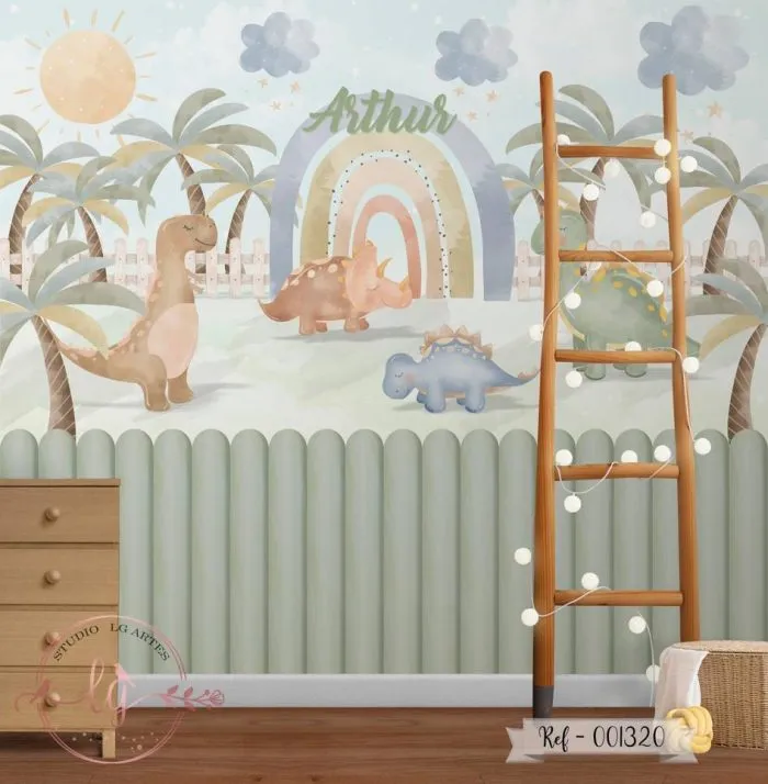 Papel de Parede Dinossauro Baby
