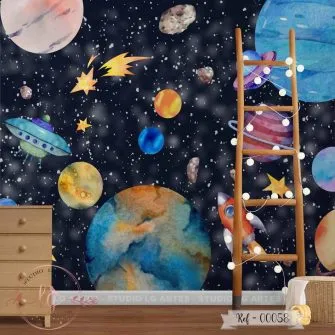 Papel de Parede Universo Estrelado