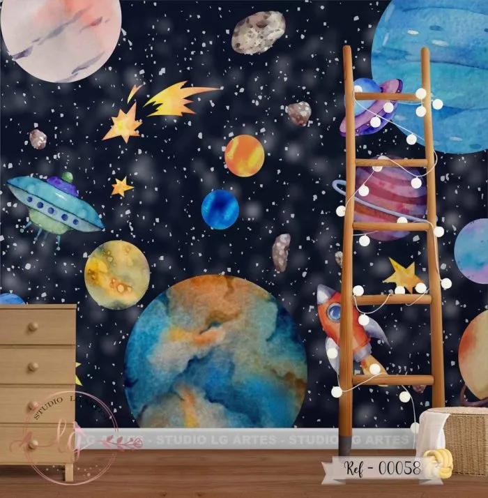Papel de Parede Universo Estrelado