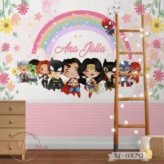 Papel De Parede Super-heróis Baby