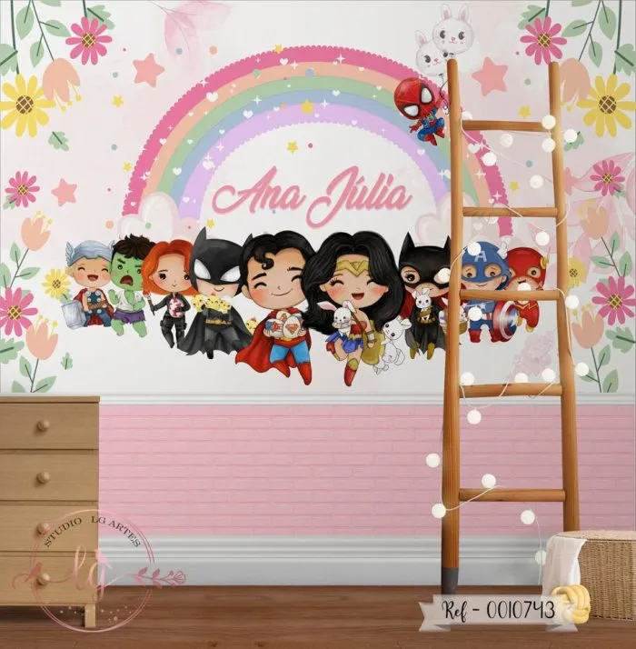 Papel De Parede Super-heróis Baby