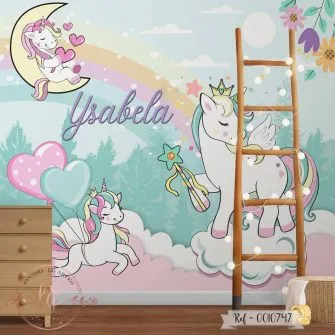 Papel de Parede Unicórnio Mágico