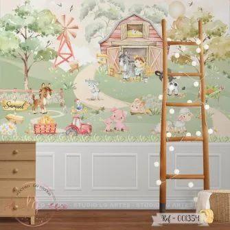 Papel de Parede Fazendinha Divertida