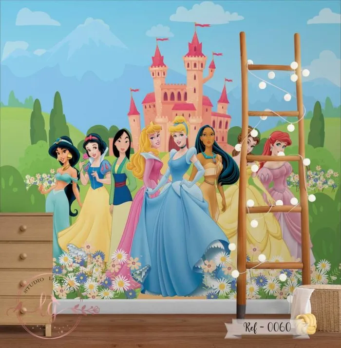 Papel de Parede Princesas no Jardim