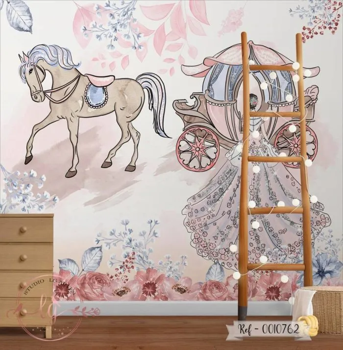Papel De Parede Cavalo e Carruagem