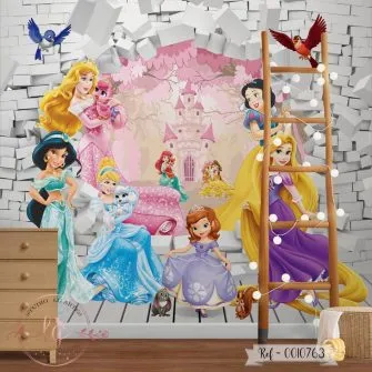 Papel De Parede Princesas e Pets