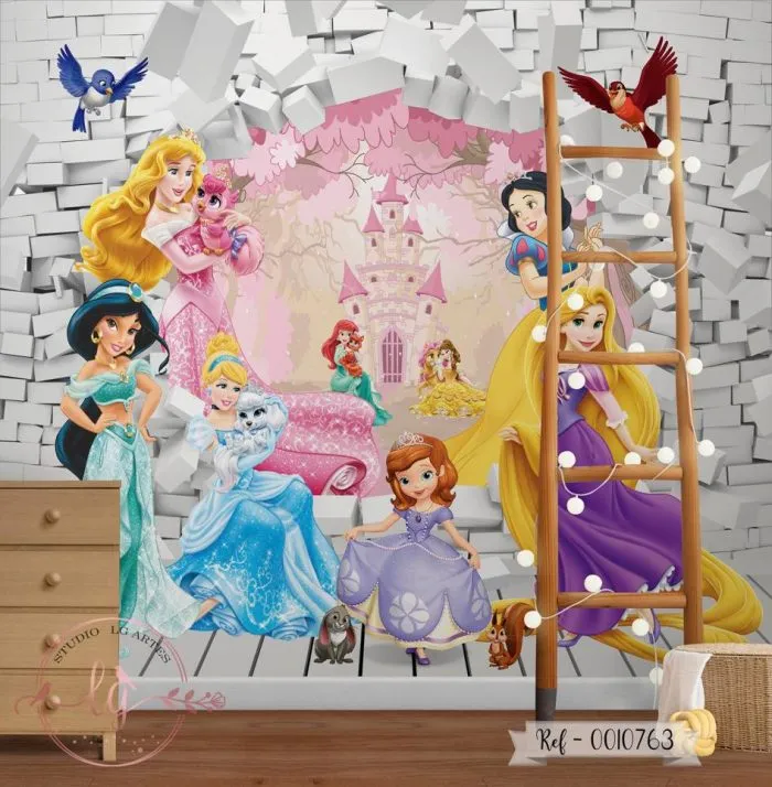 Papel De Parede Princesas e Pets