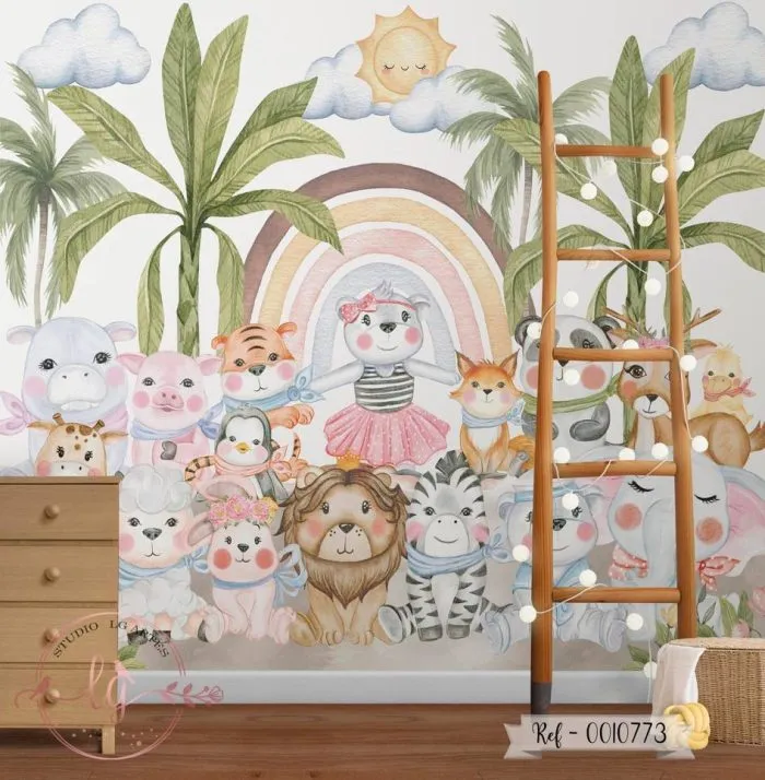 Papel de Parede Safari Baby 10773