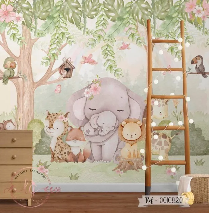 Papel de Parede Safari Baby 10820