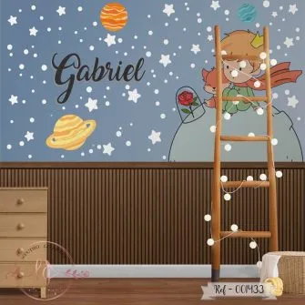 Papel de Parede Menino com Estrelas