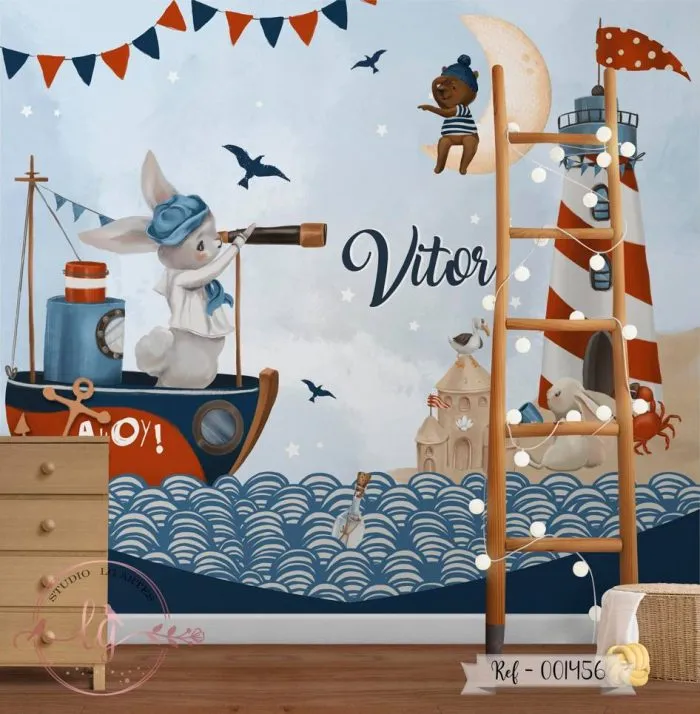 Papel de Parede Marinheiro Navegando no Mar