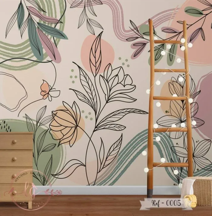 Papel de Parede Floral - 05