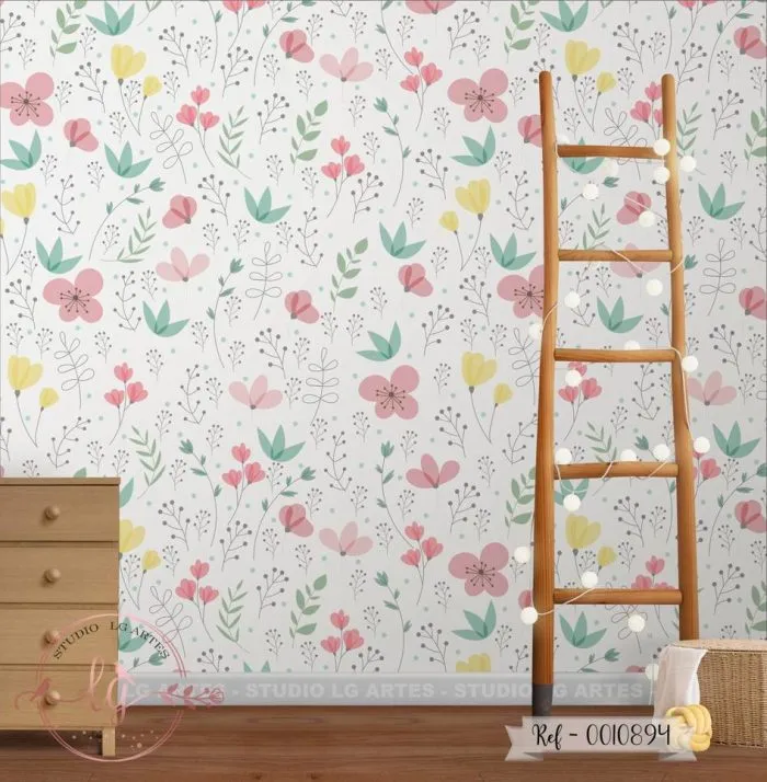 Papel de Parede Floral - 894