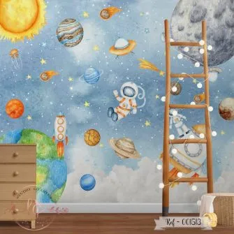 Papel de Parede Planetas no Espaço Mágico