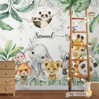 Papel de Parede Safari Baby
