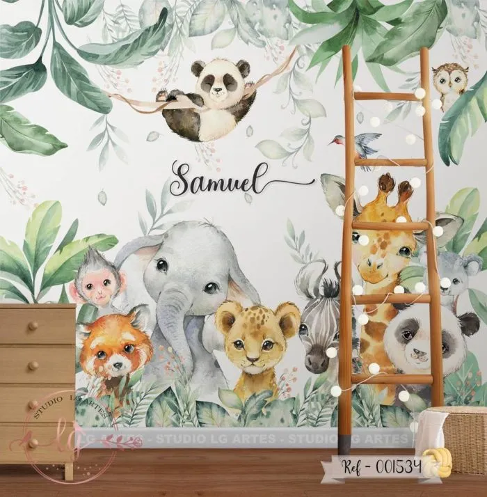 Papel de Parede Safari Baby