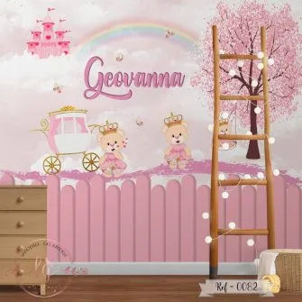 Papel de Parede Ursinha Princesa 082