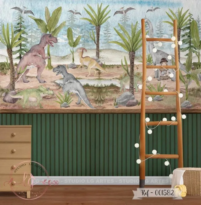 Papel de Parede Dinossauros no Parque