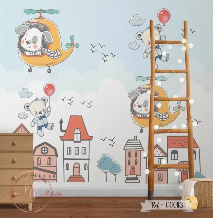 Papel de Parede Cidade Animada