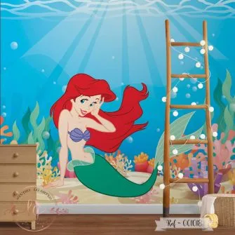 Papel de Parede Princesa Ariel - Pequena Sereia