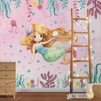 Papel de Parede Sereia Baby