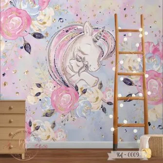 Papel de Parede Unicórnio Baby